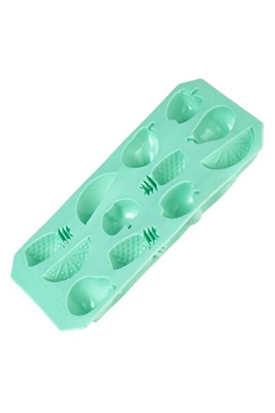 OEM Formă Pentru Cuburi De Gheață, Verde, 12 compartimente, Plastic, 22,5x11,...