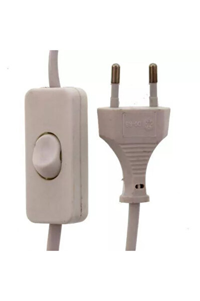 Well Cablu alimentare cu intrerupator pe fir 2x0.75mmp 2m alb