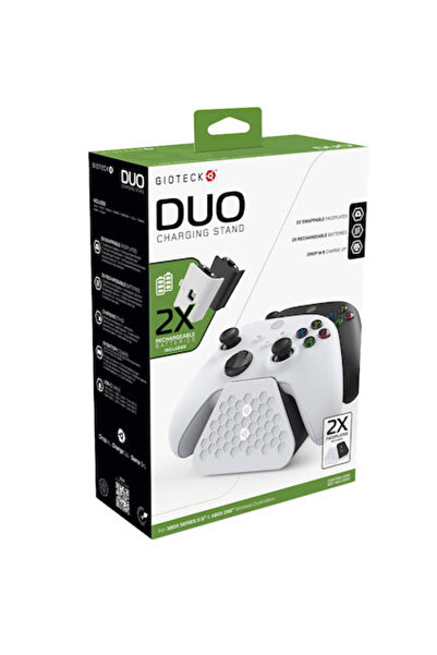 GIOTECK Βάση Φόρτισης Duo για 2 χειριστήρια XBOX One / Xbox Series X/S με φωτ...