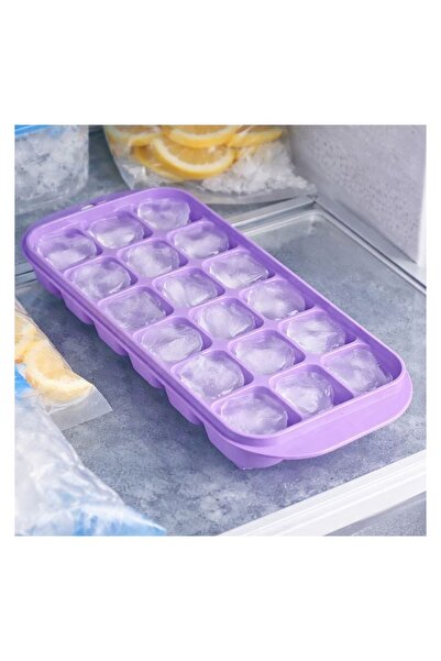 OEM Cutie pentru Cuburi de Gheață cu Capac, pentru 18 cuburi, Violet