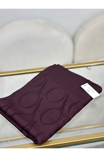 Şalcınız Valentino orlandi motif desen şal Mürdüm