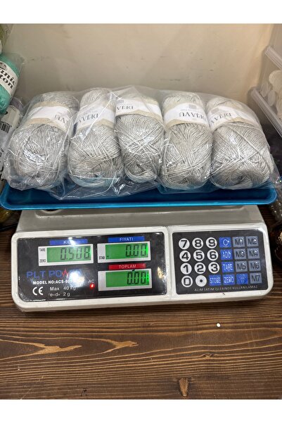 SÜSLÜTASARIM Koton merserize ip (500-550 gram arası) gri
