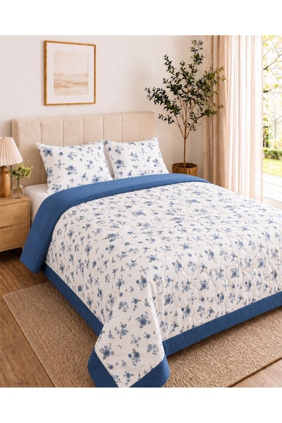 Bikaya Home Set dublu cu cadru pentru pat |   200x230 cm |   100% bumbac |   ...