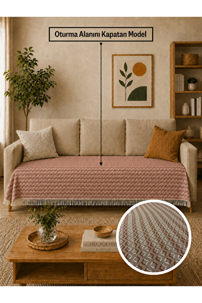 Gizo Home إيكو |   غطاء أريكة قطني بوهيمي يغطي مقعد الجلوس، غطاء أريكة قابلة ...