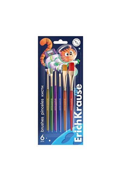 Erich Krause PICTURA Pensule 6/set ErichKrause Kids Space Animals