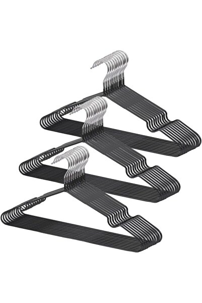 Generic 36 Pack Coat Hangers – Metal Non-Slip Dipped Plastic Hangers Clothes ...