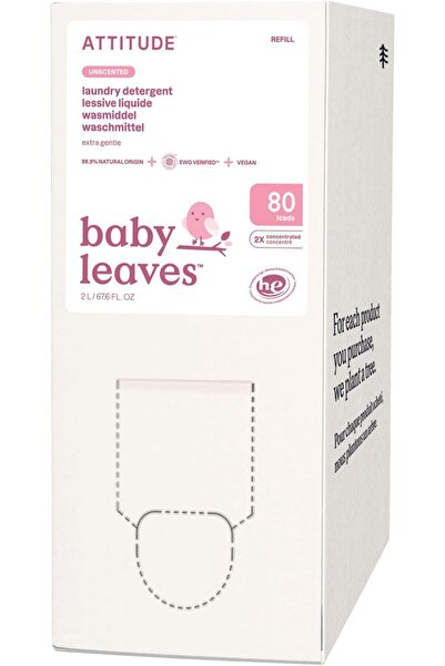 Attitude Baby Laundry Detergent, EWG Verified, Plant and Mineral-Based, HE Co...