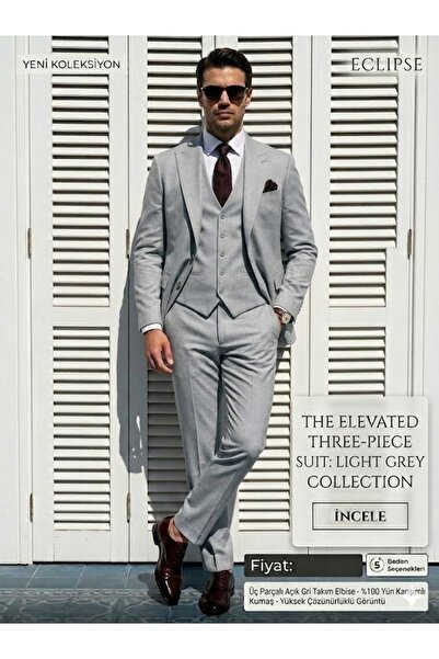 Ars Magic Box Men's 7-Color Micro-Textured 3-Piece Suit - Timeless Elegance &...