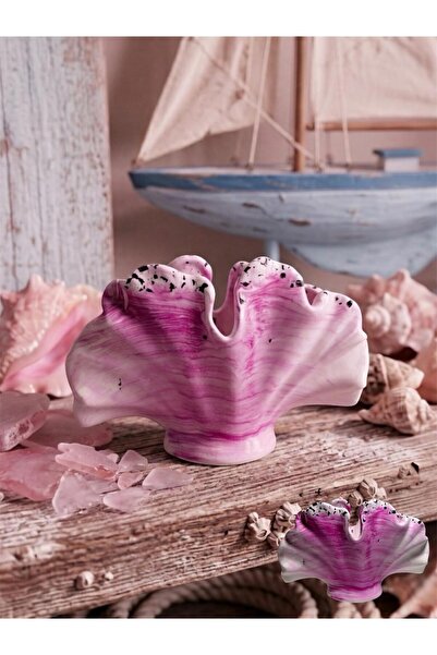 Art-ı Prime Dizayn XXL Concrete Oyster Vase and Multi-Purpose Decorative Obje...