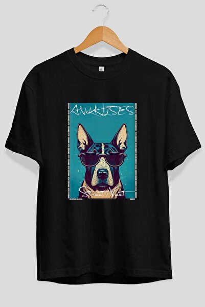 Ankhises T-shirt  "For the Love of Dogs " με στάμπα σκύλου στο μπροστινό μέρο...