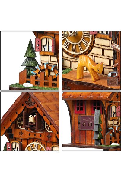 Generic Traditional Cuckoo Clock Handmade from Black Forest Wood for Wall Dec...