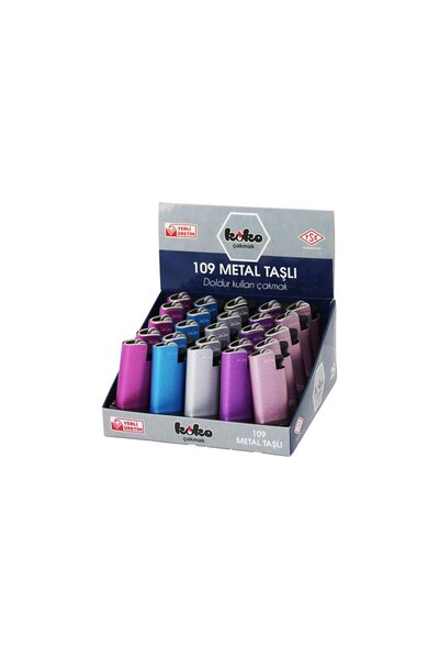 Genel Markalar 25 Adet - KOKO-109 ( METAL & PARLAK RENKLİ ) TAŞLI METAL CEP Ç...