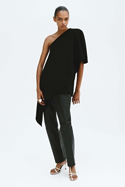 H&M One-shoulder cape top