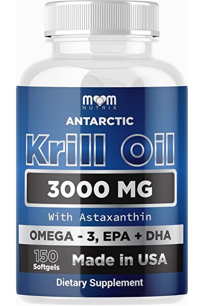 MOM Dr. JOEL'S NUTRIX Antarctic Krill Oil EPA DHA Astaxanthin & Phospholipid ...