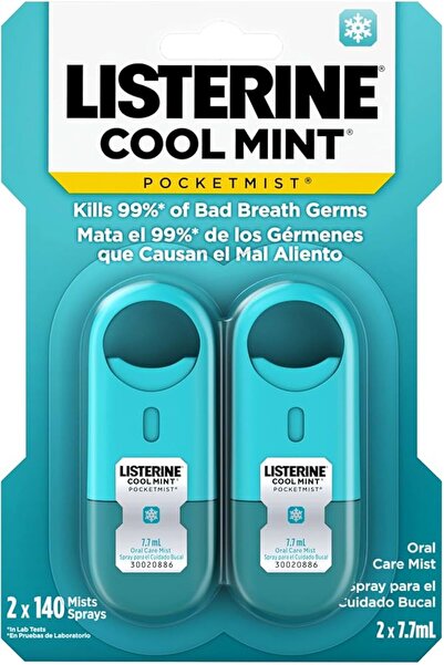 Listerine Zero Listerine Ağız Spreyi Cool Mint Pocketmist 2'li 2x7,7ml.