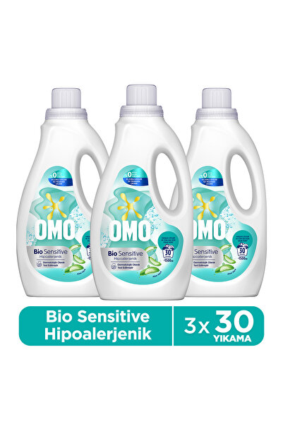 Omo Bio Sensitive Sıvı Deterjan 1500 ml x3
