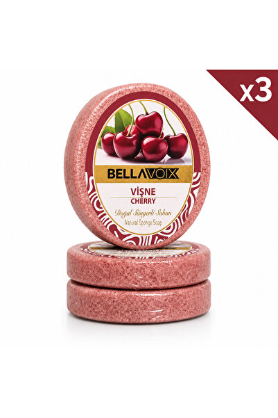 BELLAVOIX Săpun cu burete cu Cirese X 3buc