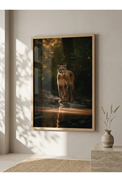 bestablo Portretul Pumii Sălbatică |   Tablou din lemn înrămat |   Decor pent...