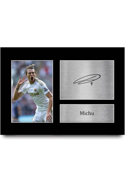 HWC Trading هدايا ميتشو سوانسي سيتي - صورة موقعة ومطبوعة لمشجعي كرة القدم - ح...