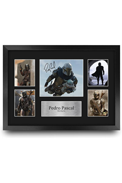HWC Trading FR A3 Pedro Pascal The Mandalorian Gifts Printed Signed Autograph...