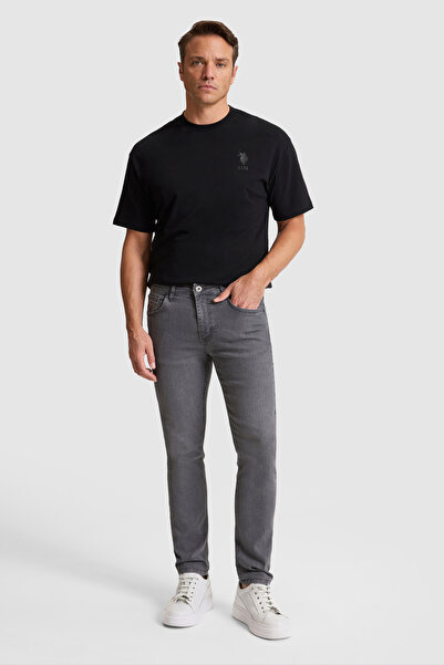 U.S. Polo Assn. Erkek Gri Jean Pantolon 50321553-DN0025