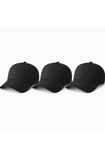 CLIPMAN Sport Unisex Sport Pălărie reglabilă cu velcro pe spate, pachet de 3,...