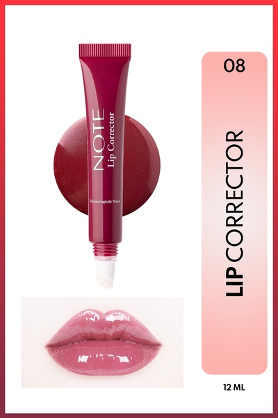 NOTE Lip Corrector 08 Mürdüm Renklendirici Ve Nemlendirici Dudak Parlatıcısı