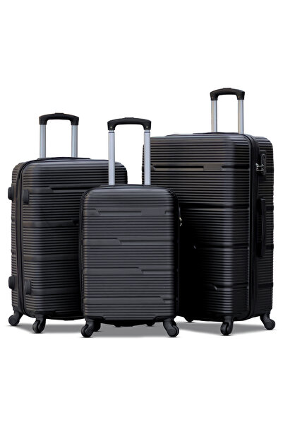 ZAAPPY Hard Shell Horizon Line ABS Lightweight 3 PCS SET (20/24/28 Inch) Lugg...