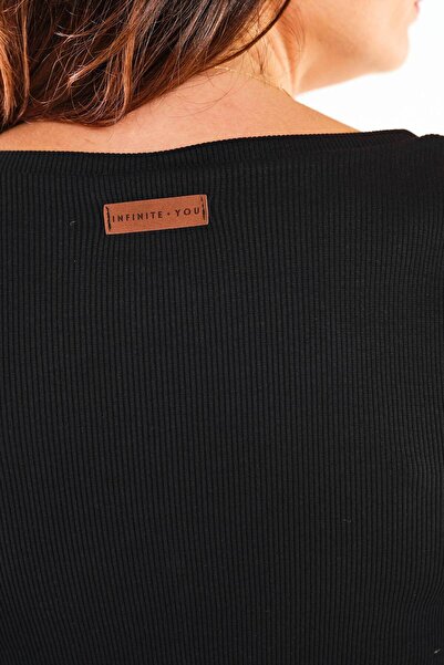 Infinite You Bluza Dama, InfiniteYou, Bumbac/Elastan, Negru, S