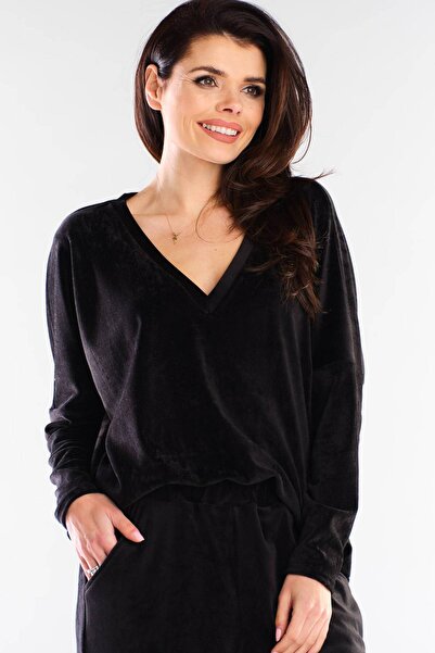Awama Bluza Awama, Poliester, Negru, Marime Unica