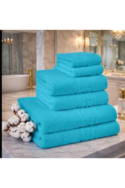 OEM Set Prosoape Bumbac 100%, 6 Piese,diverse culori, Absorbante și Fine,500gsm
