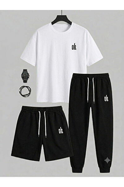 Gutsy TRICOU, PANTALONI DE TRENING, PANTALONI SCURȚI, COMBINARE 3 PIESE, SUBȚ...