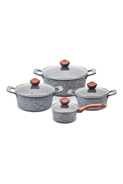 Promis SET DE VASE DE GĂTIT DIN GRANIT, CRATĂ DE 16 CM, OALE