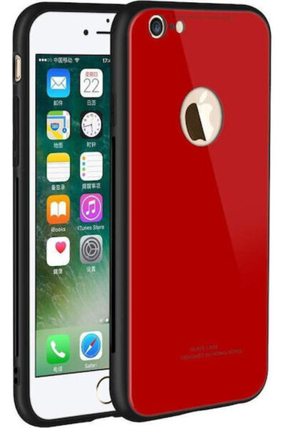 OEM Πίσω Κάλυμμα από Σκληρυμένο Γυαλί Κόκκινο (iPhone 6/6s)