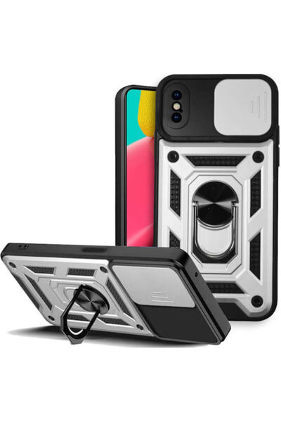 OEM Συρόμενο Ασημί Πίσω Κάλυμμα (iPhone X / Xs)