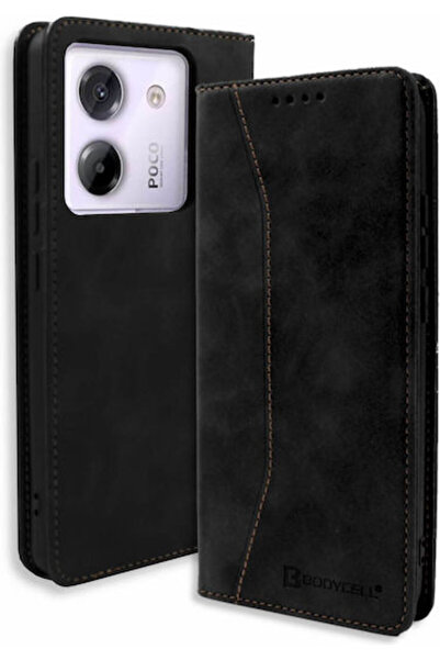 Other Θήκη Bodycell από Συνθετικό Δέρμα / Δέρμα Μαύρο (Poco M7 Pro) Κωδικός: ...