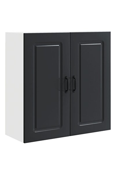 vidaxl Dulap de bucătărie Kalmar Negru 80 x 31 x 80 cm Lemn compozit