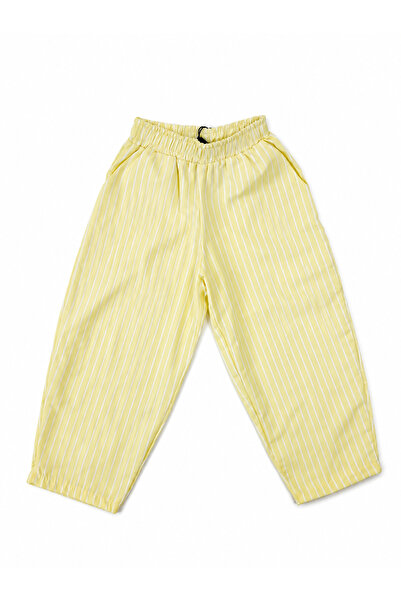 Pufiko Kids Çizgili %100 Pamuk Dokuma Unisex Pantolon