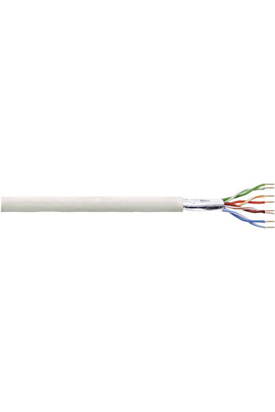 LogiLink Καλώδιο Ethernet F/UTP Cat.5e (Gigabit) Ατερμινολογημένο 100μ Γκρι Κ...