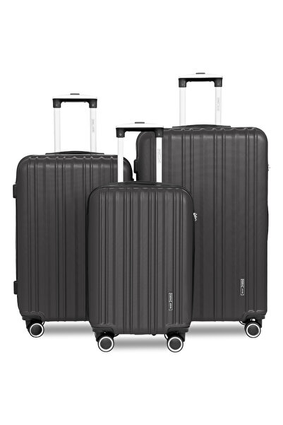 PARAJOHN HexaShield 3 Piece Luggage Set with Combination Lock & 8 Spinner Whe...