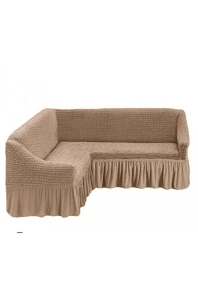OEM Husă Elastică și Creponată pentru Colțar cu Volane, Material Elastic Univ...