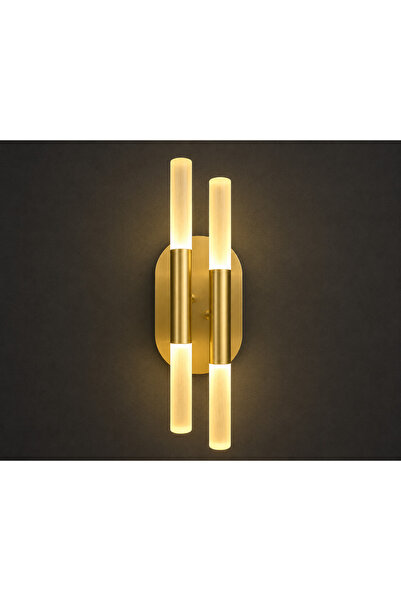 Snikstra Pirinç Eskitme LED Duvar Apliği 45 cm | 4W 3000K | Modern Dekoratif ...