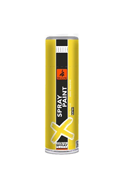 Dragon Vopsea acrilică spray satinată, 400 ml, RAL 1018 - galben