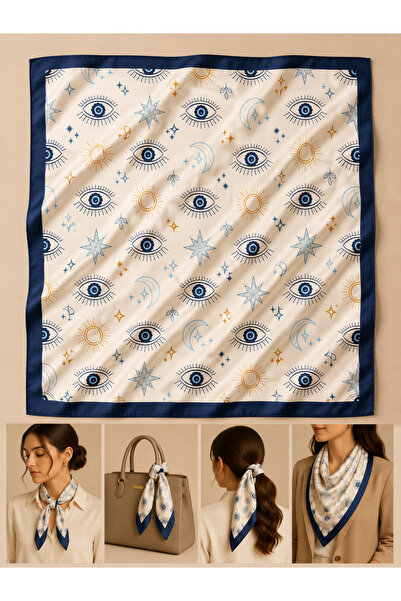 Bandana Patterned Women's Scarf (50X50)