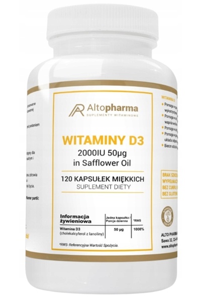 ALTO PHARMA Vitamina D3 2000 UI 120 capsule