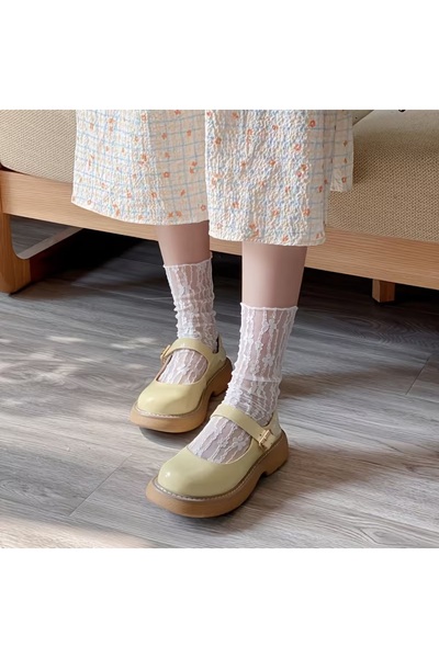 BADELMİRA 2026 Fashionable Women's Lace Fishnet Socks - Breathable Stylish Design Knee-High Socks