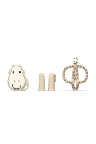 Matchstick Monkey "Ilk Dislerim" Silikon Diş Kaşıyıcı Baslangic Seti / Giraffe