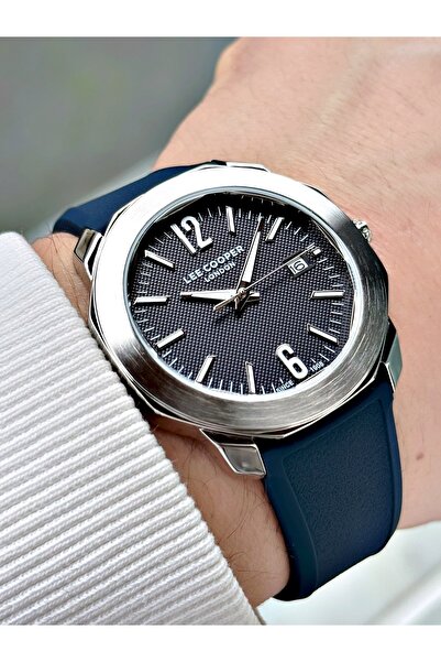 Lee Cooper Special Design Navy Blue Color Silicone Cord Men's Wristwatch 8312.B