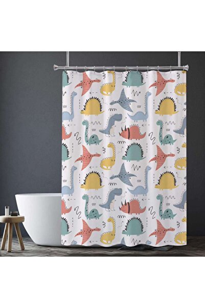 PAN HOME DinoPark Shower Curtain 180x180cm - Multi