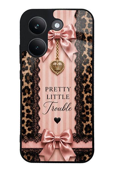 Spoyi Xiaomi Poco X8 Pro Pretty Leopard Bow Tasarımlı Glossy Telefon Kılıfı